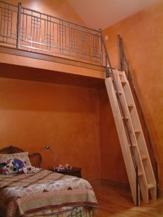 Carlson project bedroom loft railings
